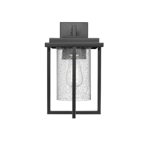 Adair Powder Coated Black One-Light Outdoor Wall Sconce, image 1
