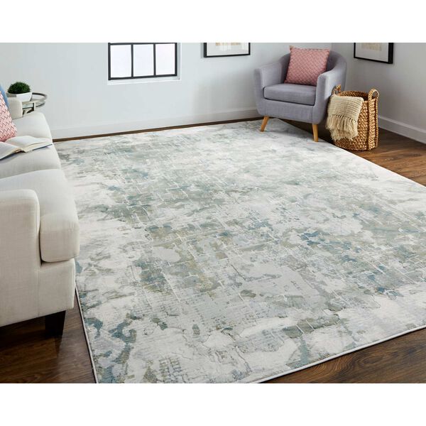 Atwell Green Gray Ivory Area Rug, image 3