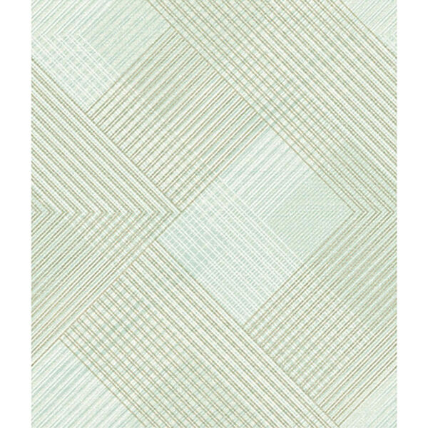 Norlander Green Scandia Plaid Wallpaper - SAMPLE SWATCH ONLY, image 1