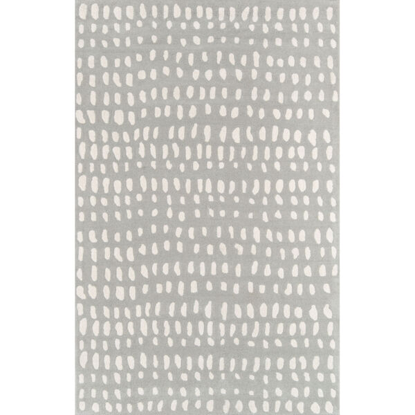 Delmar Boho Dots Gray Rectangular: 9 Ft. x 12 Ft. Rug, image 1
