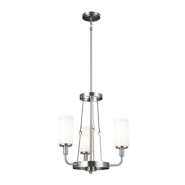 Homestead Classic Pewter Three-Light Chandelier, image 1