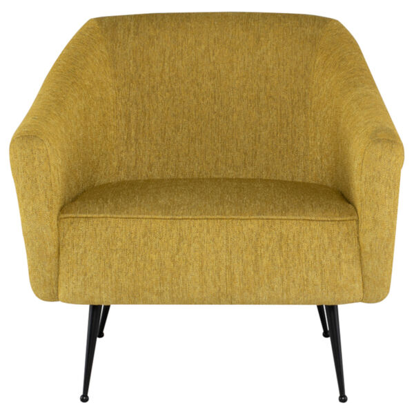 Lucie Yellow and Brown Occasional Chair, image 2