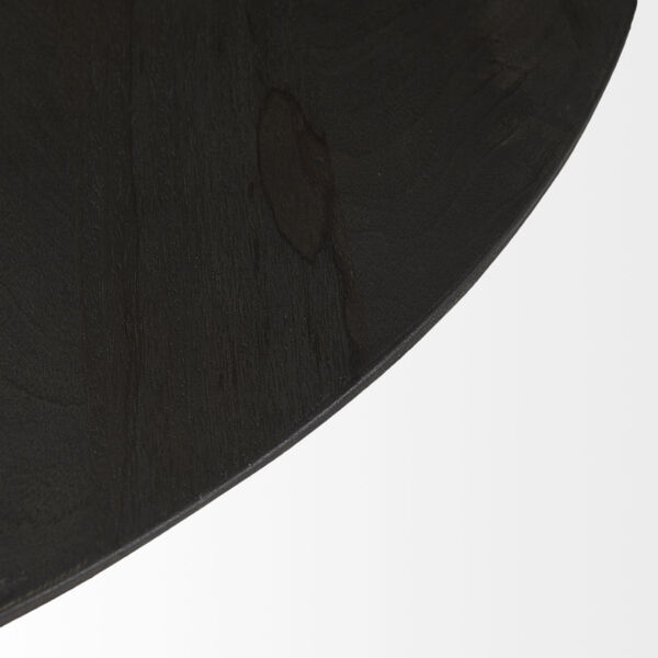 Maxwell Dark Brown and Black Round Coffee Table, image 5