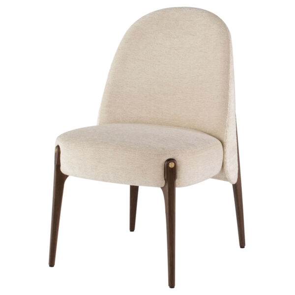 Ames Gema Pearl and Walnut Dining Chair, image 1