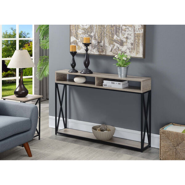 Tucson Sandstone Deluxe Two-Tier Console Table, image 2