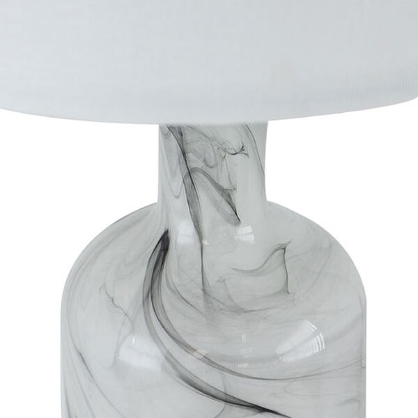 Sarris White Grey Glass Table Lamp, image 4