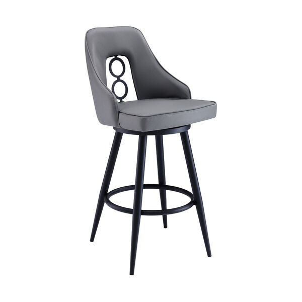 Ruby Black and Gray 26-Inch Counter Stool, image 1