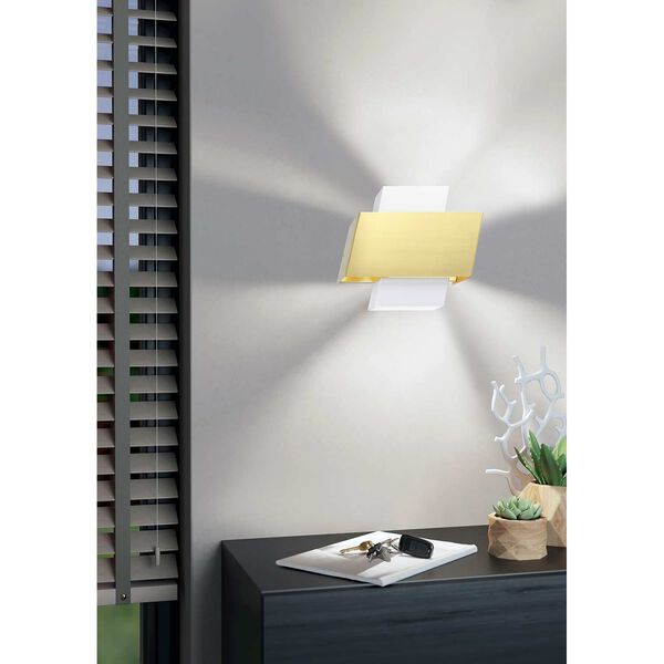Timparpossa White Integrated LED Wall Sconce, image 2