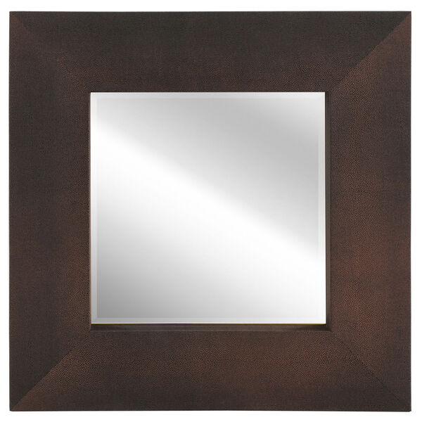 Shagreen Bronze 30 x 30-Inch Beveled Wall Mirror, image 2