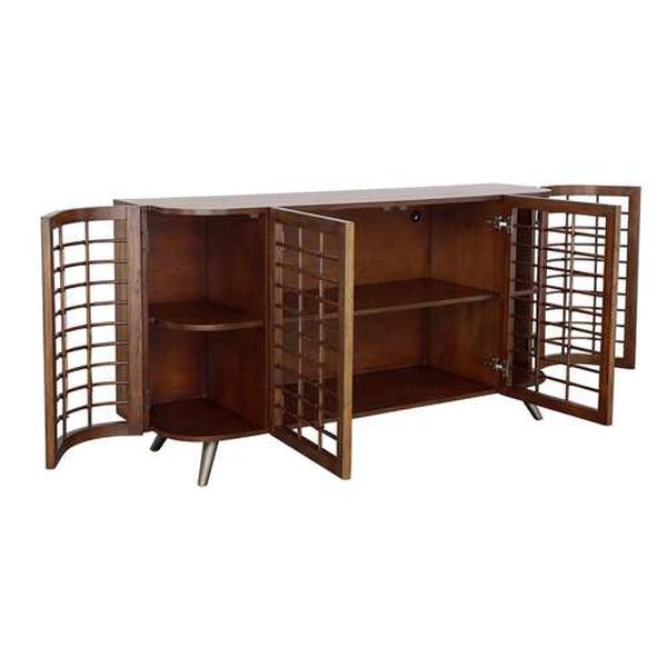 Brixton Brown Credenza with Four Doors, image 3