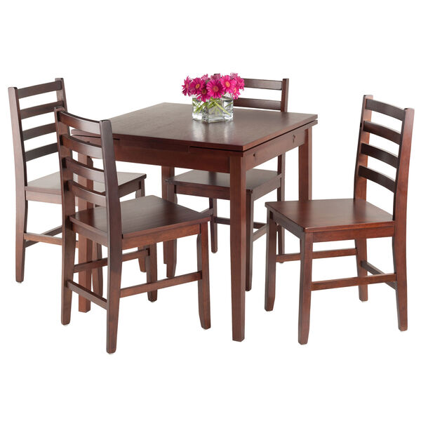 Pullman 5-Piece Set Extension Table with Ladder Back Chairs, image 4