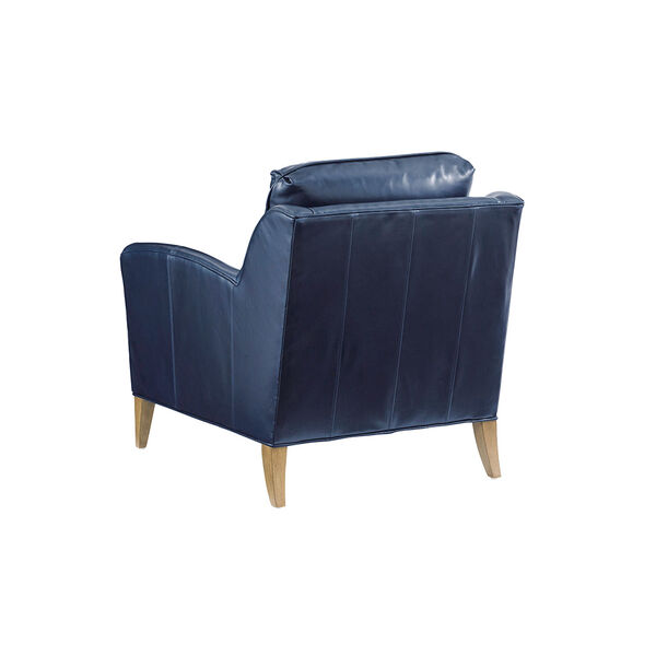 Twin Palms Blue Coconut Grove Leather Chair, image 3