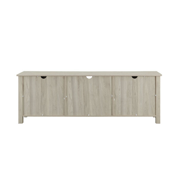 Birch TV Console with Glass Door, image 5