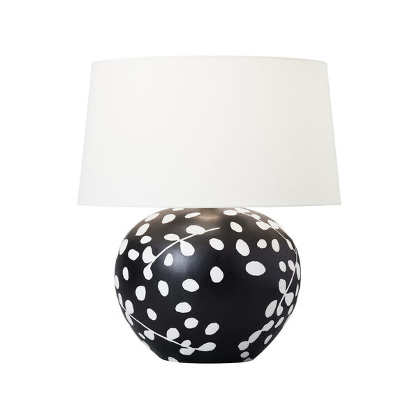 Nan White and Black One-Light Ceramic Table Lamp, image 1