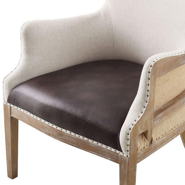 George Gray and Walnut Accent Arm Chair, image 5