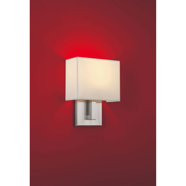 Mid Town Silver Rectangular One-Light LED Wall Sconce, image 2