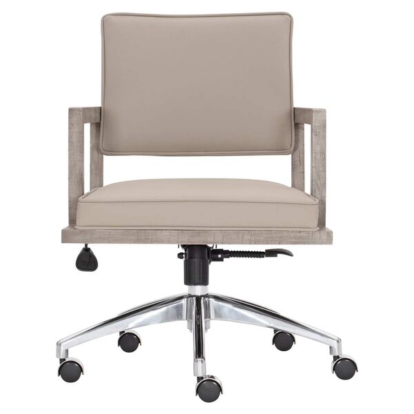 Davenport Taupe, Black and Stainless Steel Office Chair, image 3