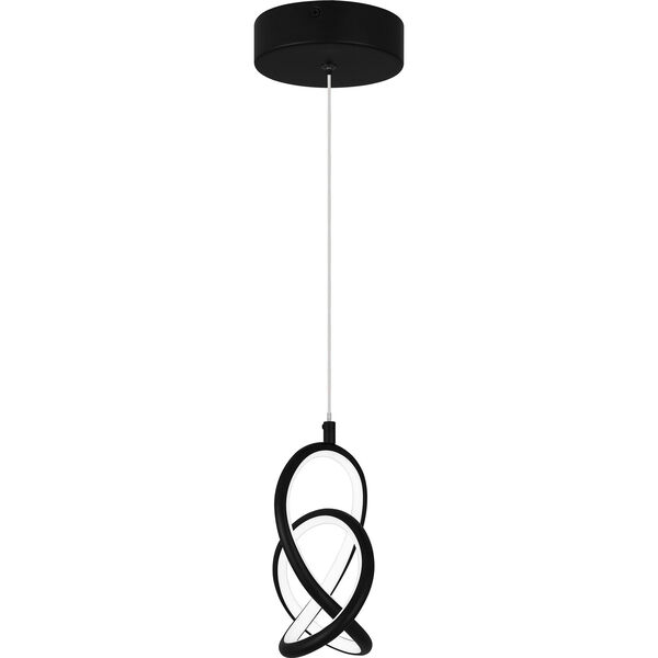 Illoria Matte Black One-Light LED Mini Pendant, image 5