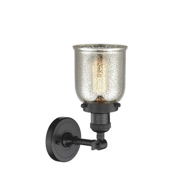 Small Bell Oil Rubbed Bronze One-Light Semi Flush Mount, image 4