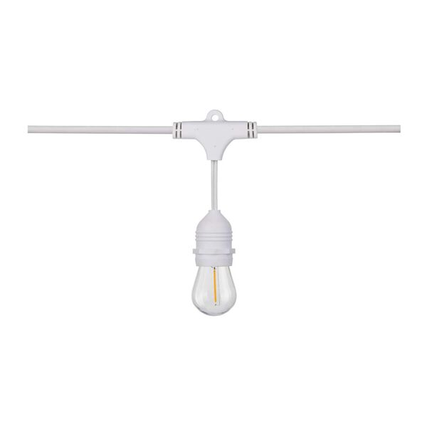 White 24-Foot LED String Light Fixture, image 2