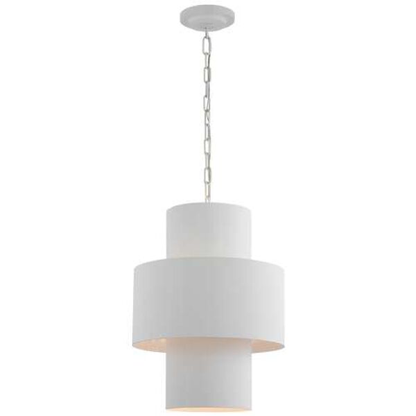 Chalmette Plaster White Four-Light Layered Pendant by Julie Neill, image 1