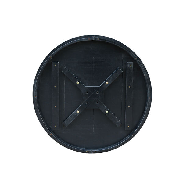 Black Round Pedestal Dining Table, image 6