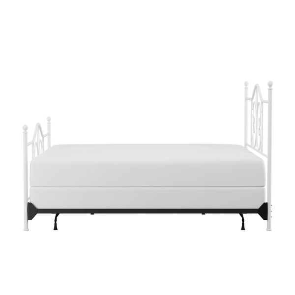 Ruby Textured White King Complete Bed With Rails, image 8