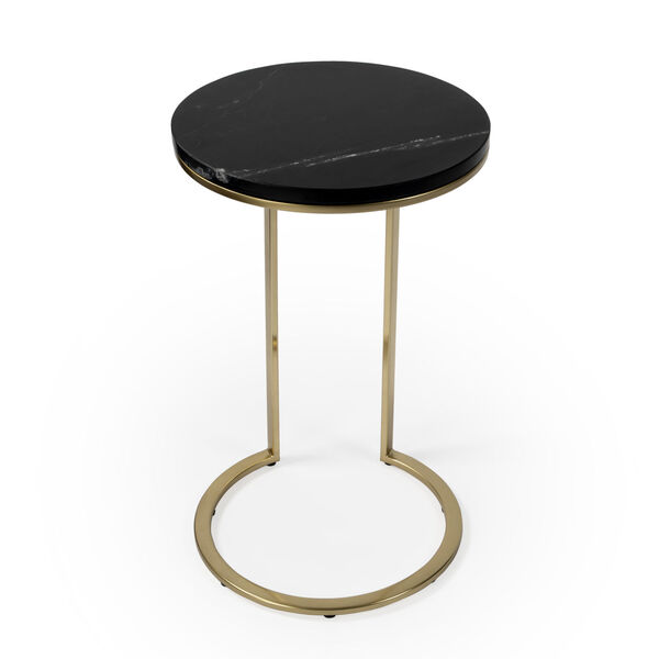 Shounderia Black Marble Accent Table, image 3