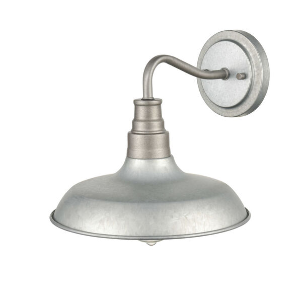Galvanized One-Light Outdoor Wall Mount, image 2