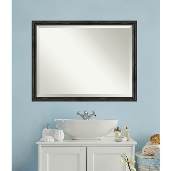 Black 43-Inch Bathroom Wall Mirror, image 5