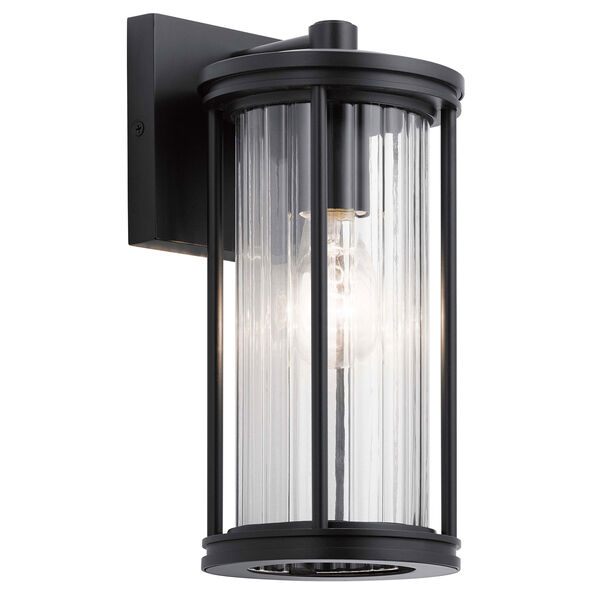 Barras Black 12-Inch One-Light Outdoor Wall Sconce, image 1