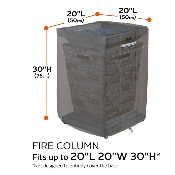 Maple Dark Taupe Fire Column Cover, image 4
