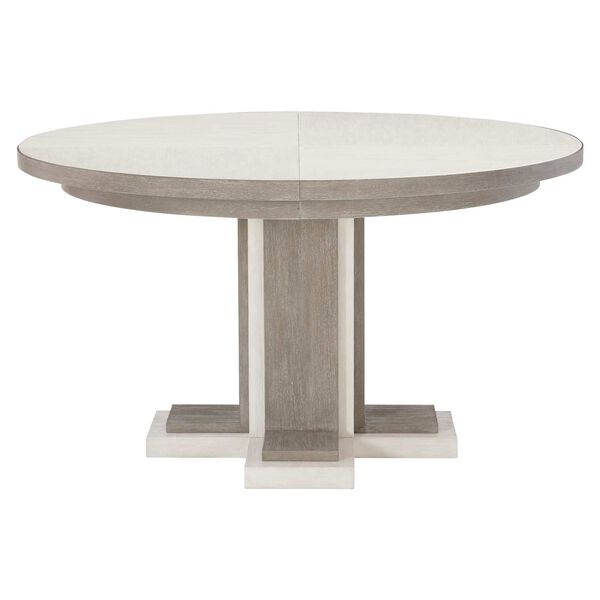 Foundations Linen Light Shale Round Dining Table, image 1