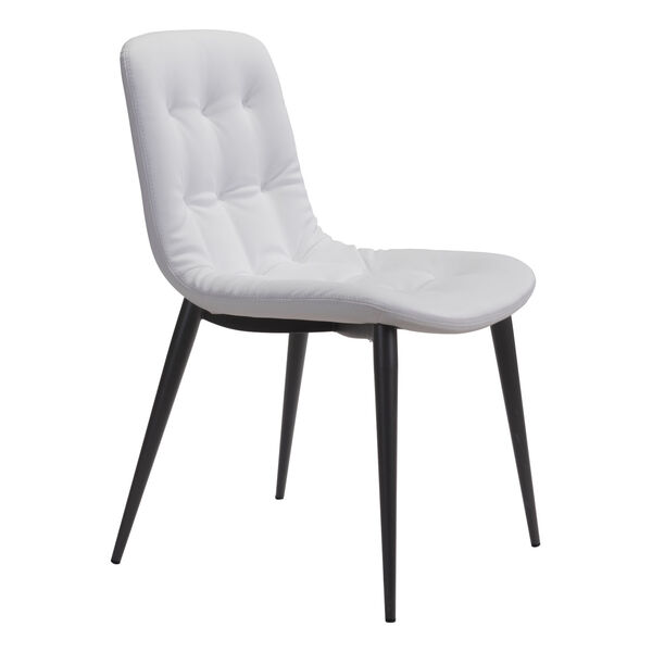 Tangiers White and Black Dining Chair, Set of Two, image 1