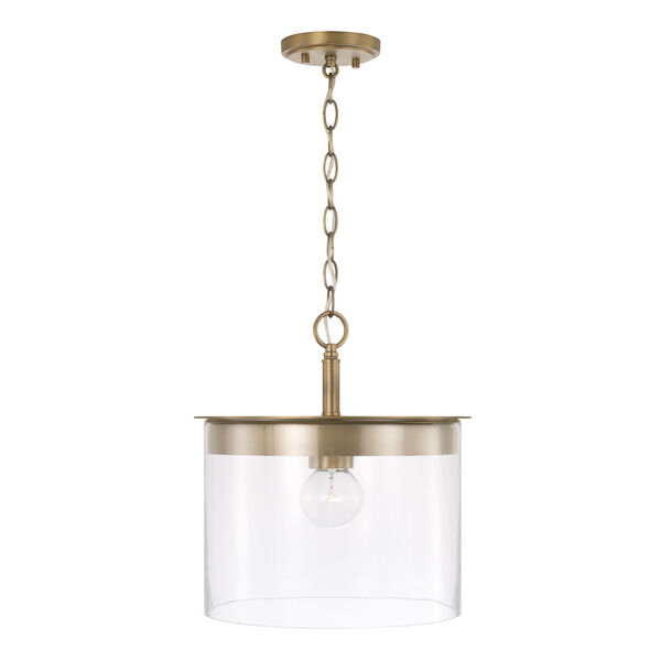 HomePlace Mason One-Light Semi-Flush or Pendant with Clear Glass, image 2