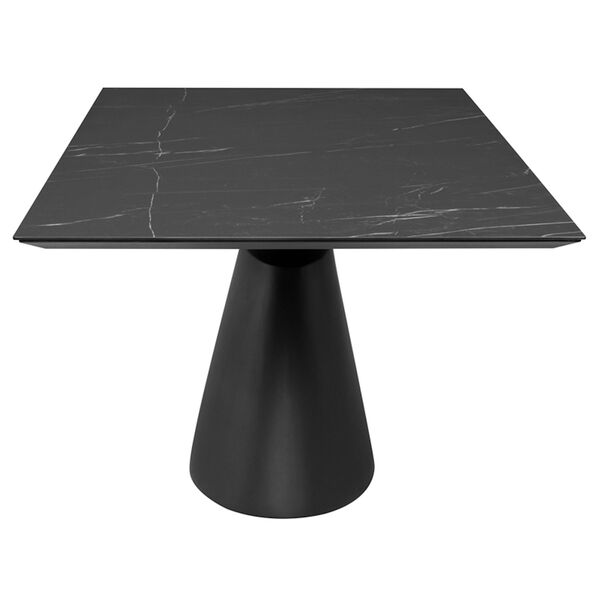 Taji Matte Black 93-Inch Dining Table with Rectangular Top, image 3