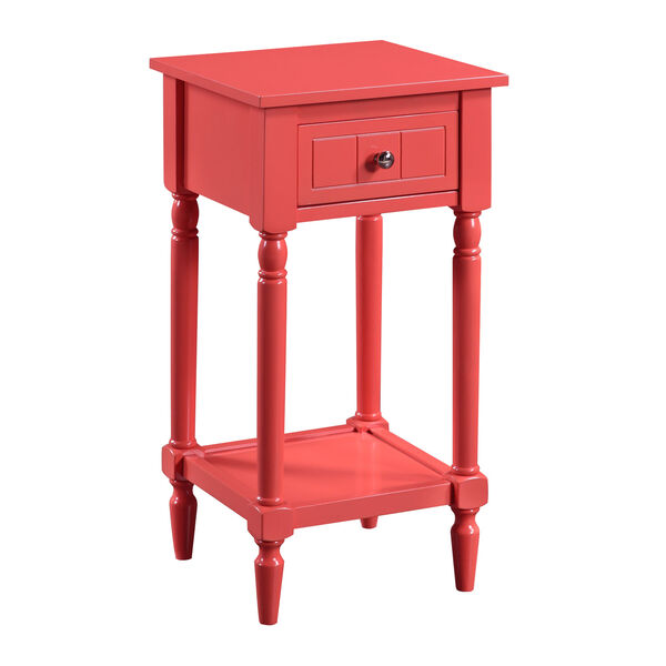 French Country Coral 28-Inch Khloe Accent Table, image 1