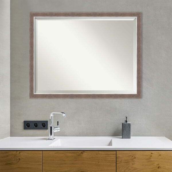 Noble Mocha 44W X 34H-Inch Bathroom Vanity Wall Mirror, image 5