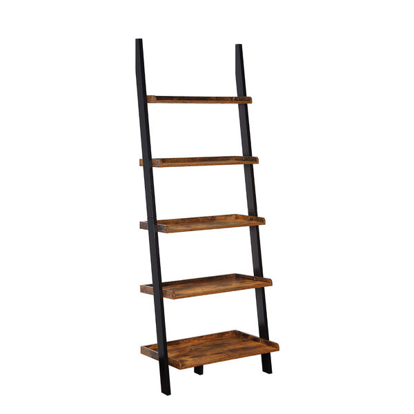 American Heritage Barnwood and Black Ladder Bookshelf, image 2