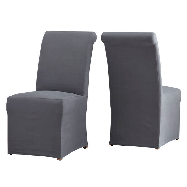 Cunningham Rolled Back Slipcovered Side Chair, Set of 2, image 2