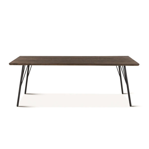 Melbourne Dark Brown and Black Dining Table, image 1