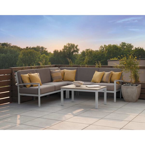 Travira Four-Piece Outdoor Modular Seat and Coffee Table Chat Set, image 2