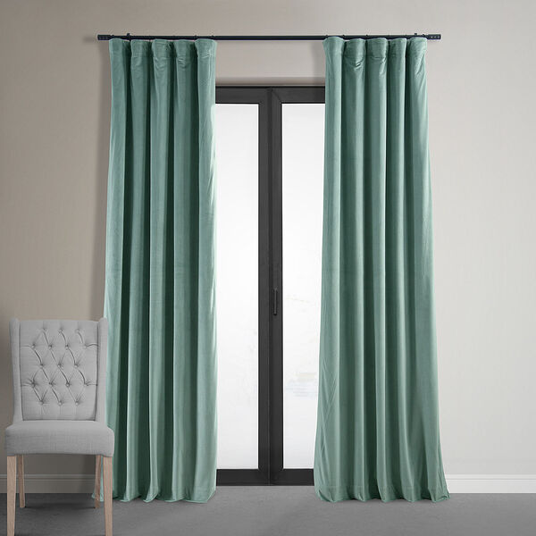 Signature Aqua Mist 108 x 50-Inch Blackout Curtain Single Panel, image 7