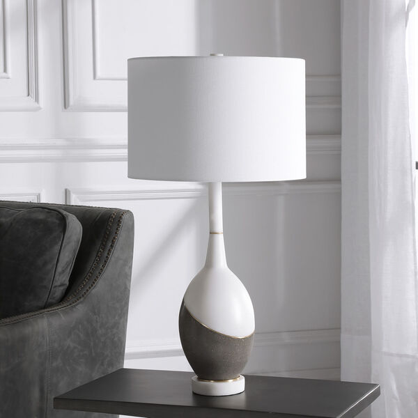 Tanali Charcoal and White One-Light Table Lamp, image 3