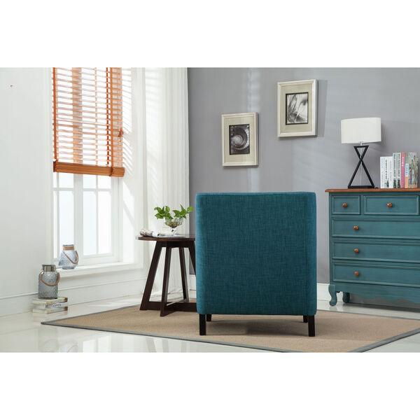 Taslo Teal Accent Chair, image 3