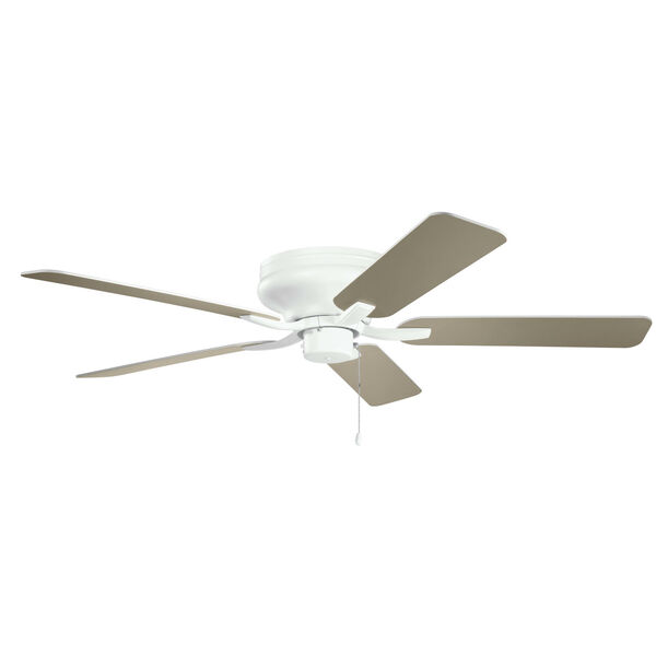 Basics Pro Legacy Matte White 52-Inch Ceiling Fan, image 1