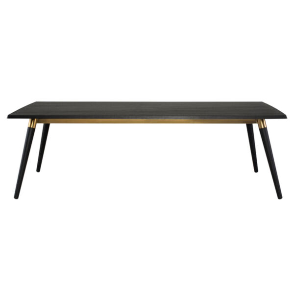 Scholar Onyx and Gold 95-Inch Dining Table, image 2