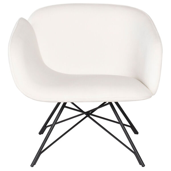 Doppio Oyster and Matte Black Occasional Chair, image 2
