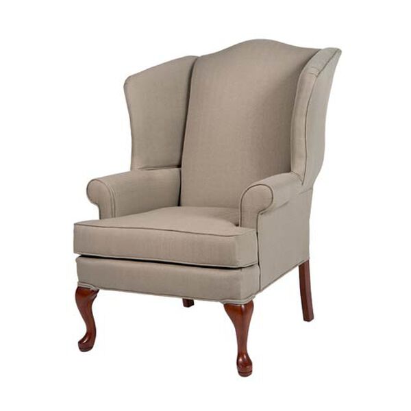 Erin Beige Wing Back Chair, image 1
