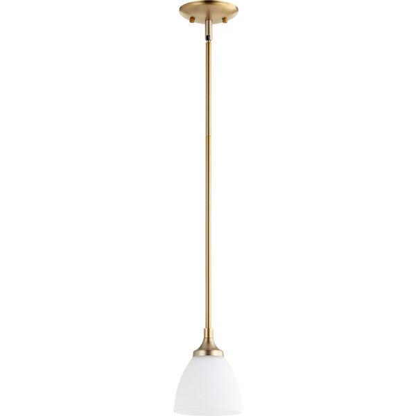 Enclave Aged Brass One-Light 6-Inch Mini Pendant, image 1